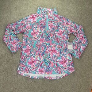 Stelle Parkers Sport Quarter Zip Pullover Small Top Women's Golf Pickleball Long